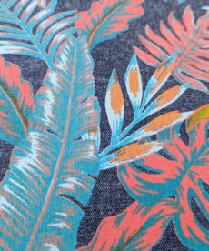 Cotton Chambray Fabric 4oz Flower Leaves at More Sewing
