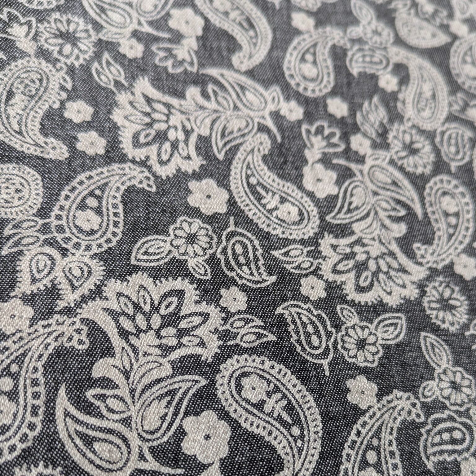 Cotton Chambray Fabric 4oz Paisley at More Sewing