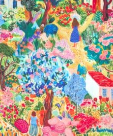 Cotton Fabric Flower Garden 145cm Wide