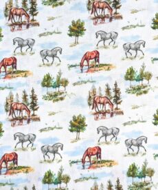 Cotton Fabric My Lovely Horse 145cm Wide