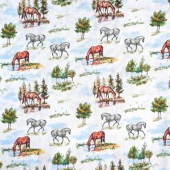 Cotton Fabric My Lovely Horse 145cm Wide