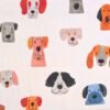 Cotton Fabric Puppy Dogs 145cm Wide
