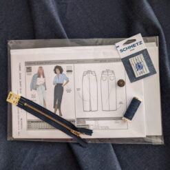 Tommie Jeans Skirt Dressmaking Kit Dark Blue Denim Fabric