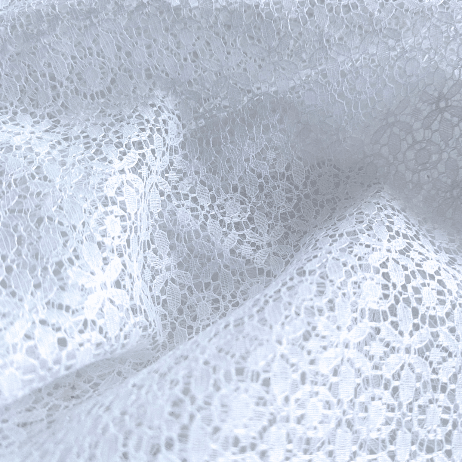 Polyester Fabric White Lace