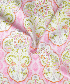 Cotton Fabric Floral Panels On Pink 110cm Wide at More Sewing