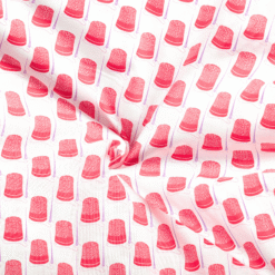 Cotton Fabric Thimbles & Needles 110cm Wide at More Sewing