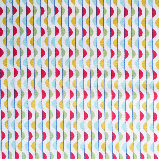 Cotton Fabric Twist Stripe 110cm Wide