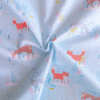 Cotton Fabric Woodland Animals On Blue 110cm Wide at More Sewing