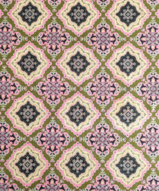 Pima cotton lawn floral diamond fabric