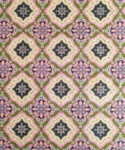 Pima cotton lawn floral diamond fabric