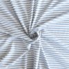 Woven Stripe Jersey Viscose Blend Light Blue & White 160cm Wide