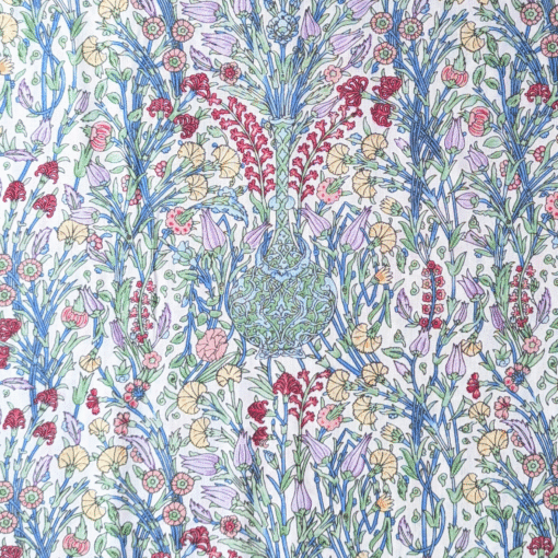 Pima Cotton Lawn Fabric Chinese Vase Print 140cm Wide