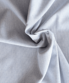 Cotton Fabric Blue & White Corded Stripe 150cm Wide