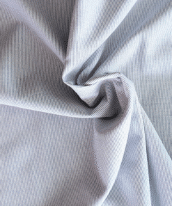 Cotton Fabric Blue & White Corded Stripe 150cm Wide