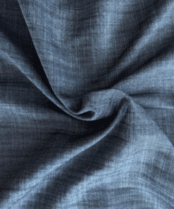 Denim Fabric Linen Look Blue Deadstock Lightweight 150cm Wide