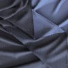 High Twist Polyester Satin Fabric Navy Blue Double Faced 150cm Wide