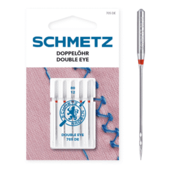 Double Eye Sewing Machine Needles Schmetz Size 80/12