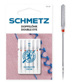 Double Eye Sewing Machine Needles Schmetz Size 80/12