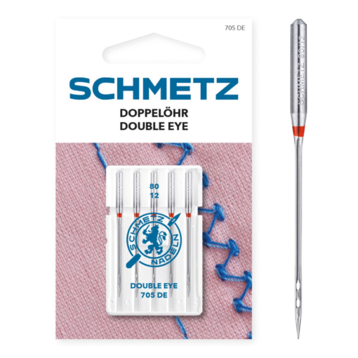 Double Eye Sewing Machine Needles Schmetz Size 80/12