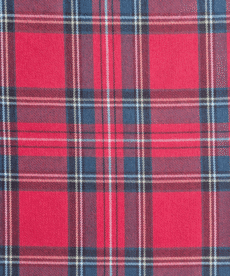 Red Tartan Check Tailoring Fabric | Polyester Viscose Elastane Suiting Material