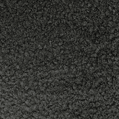 Black Boucle Fabric | Soft Polyester Boucle Coating Material | 145cm Wide