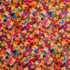 Digital Print Floral Explosion Cotton Corduroy Fabric | Soft Needlecord Material for Dressmaking