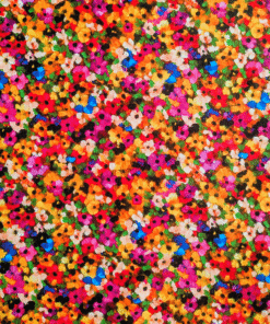 Digital Print Floral Explosion Cotton Corduroy Fabric | Soft Needlecord Material for Dressmaking