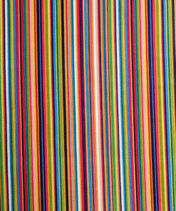 Digital Print Multi Stripe Cotton Corduroy Fabric | Soft Needlecord Material for Dressmaking
