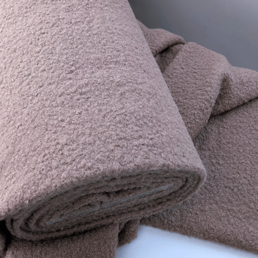 Polyester Boucle Fabric - Camel - 150cm Wide