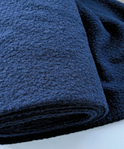 Polyester Boucle Fabric - Navy Blue