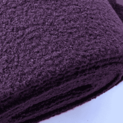 Wine Red Boucle Fabric | Soft Polyester Boucle Coating Material | 145cm Wide