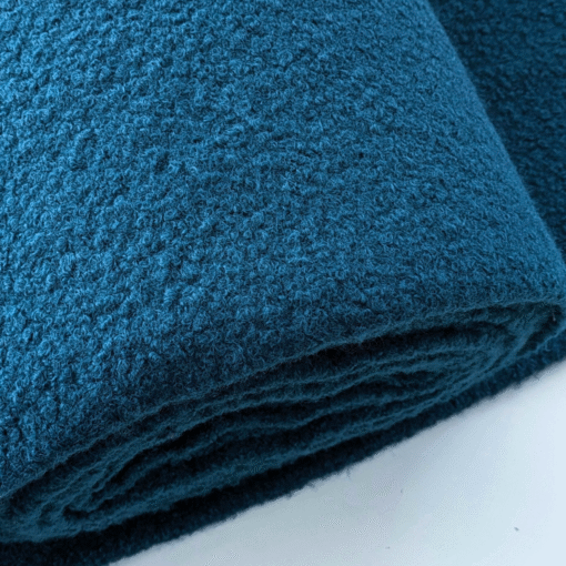 Polyester Boucle Fabric - Teal - 150cm Wide