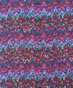 Zig Zag Warm Coating Knitted Fabric