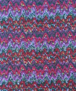 Zig Zag Warm Coating Knitted Fabric