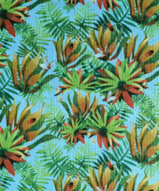 Jungle Leaves Cotton Fabric 110cm Wide