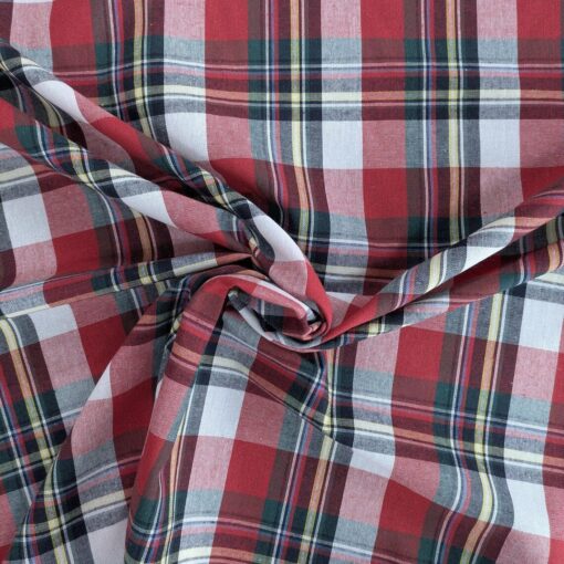 Cotton Fabric Mediumweight Stewart Tartan 145cm Wide