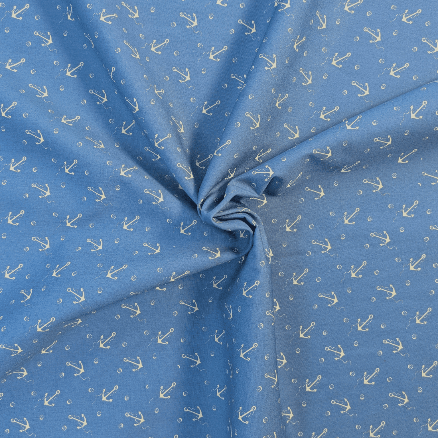 Anchor Print 100% Cotton Poplin Fabric