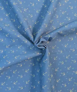 Anchor Print 100% Cotton Poplin Fabric