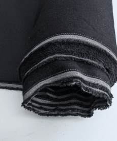 Jet Black Denim Fabric 14oz Heavy Weight Cotton Jeans Fabric Extra Wide 180cm