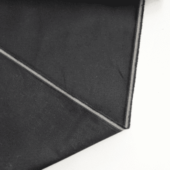 14oz Jet Black Rigid Cotton Denim Fabric Jeans Material - Image 3