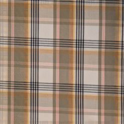 Check Fabric With Lurex Gold Metallic Thread Dressmaking Designer Deadstock