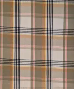 Check Fabric With Lurex Gold Metallic Thread Dressmaking Designer Deadstock