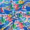 Multi-Coloured Riviera Print 100% Cotton Poplin Fabric