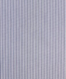 Blue and White Striped 100% Cotton Shirting Fabric Designer Deadstock
