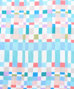 Blocks Design Viscose Fabric Digital Print 140cm Wide