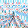Blocks Design Viscose Fabric Digital Print 140cm Wide