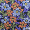 Wild Blooms Viscose Fabric Lenzing Ecovero Lightweight Purple Floral 138cm Wide