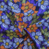 Wild Blooms Viscose Fabric Lenzing Ecovero Lightweight Purple Floral 138cm Wide