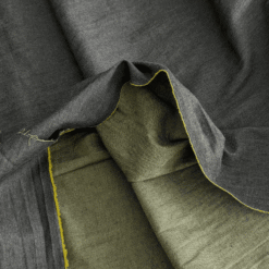Blue & Yellow Yarn-Dyed Cotton Chambray Fabric Lightweight 140cm Wide By the Half Metre