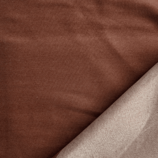 8oz Brown Lightweight Stretch Denim Fabric 150cm Wide